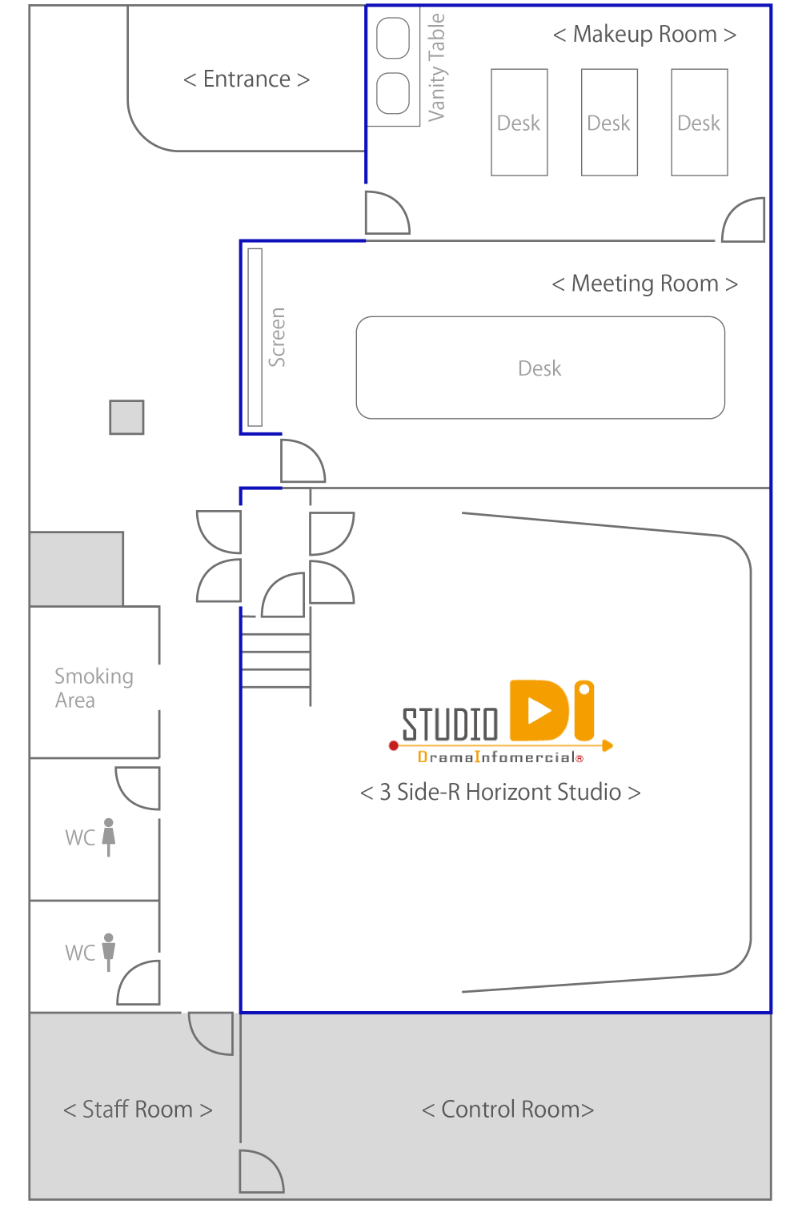 動画撮影スタジオ フロアガイド